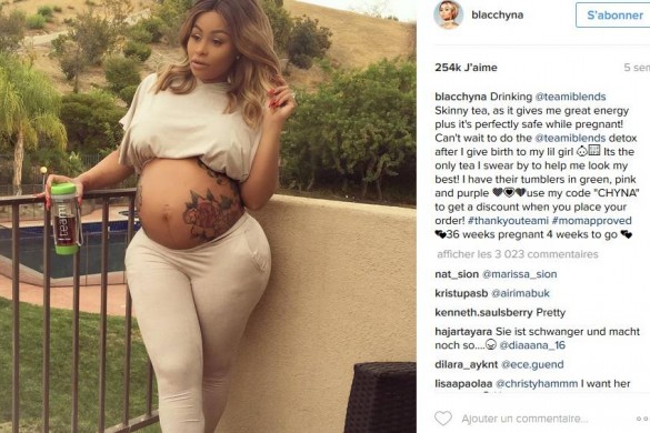 C’est chaud : Blac Chyna nue… une semaine après son accouchement ! (Photo)